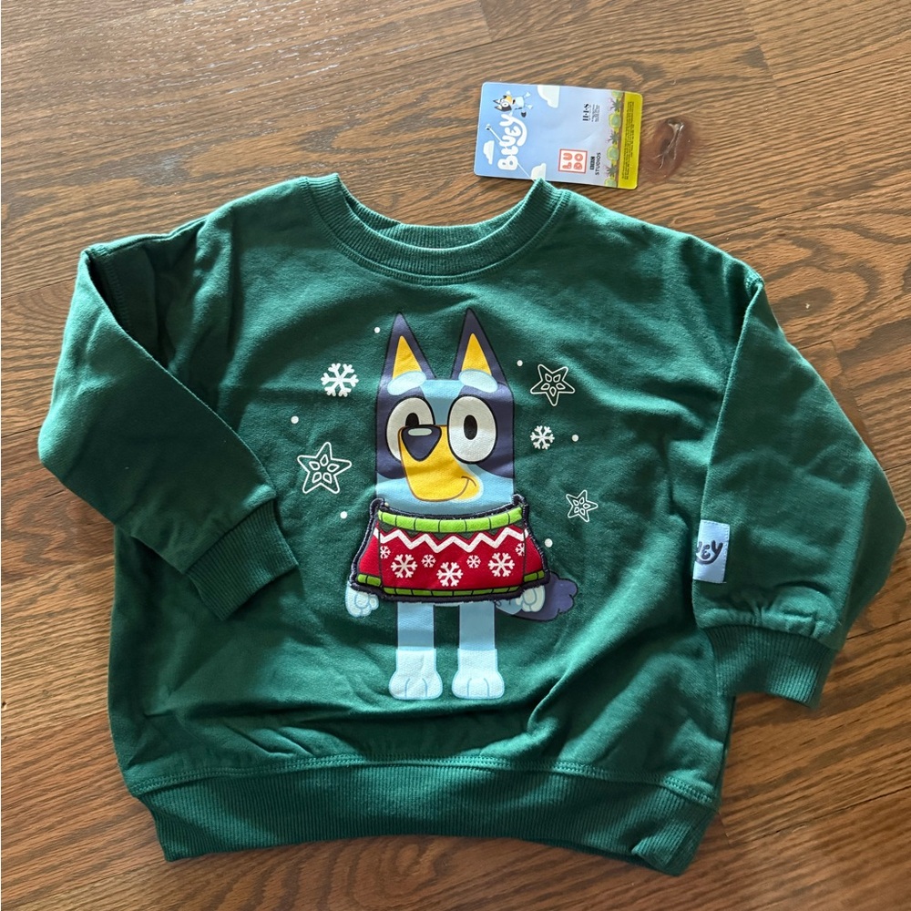 NWT Bluey Christmas Pullover